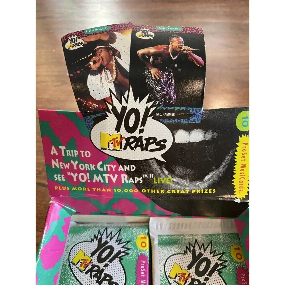 MTV Yo Raps 1991 1 pack of 10 cards HIP HOP